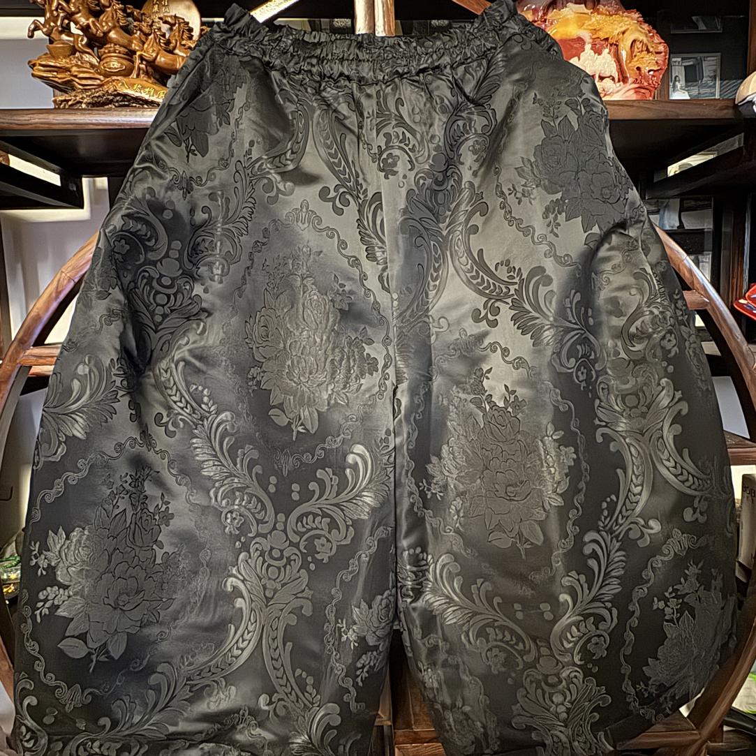 老弗爷新中式花苞棉裤243