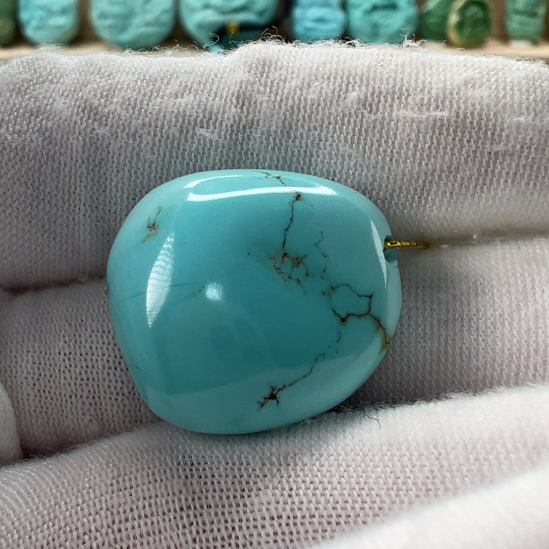 未镶嵌绿松石随形19.6mm