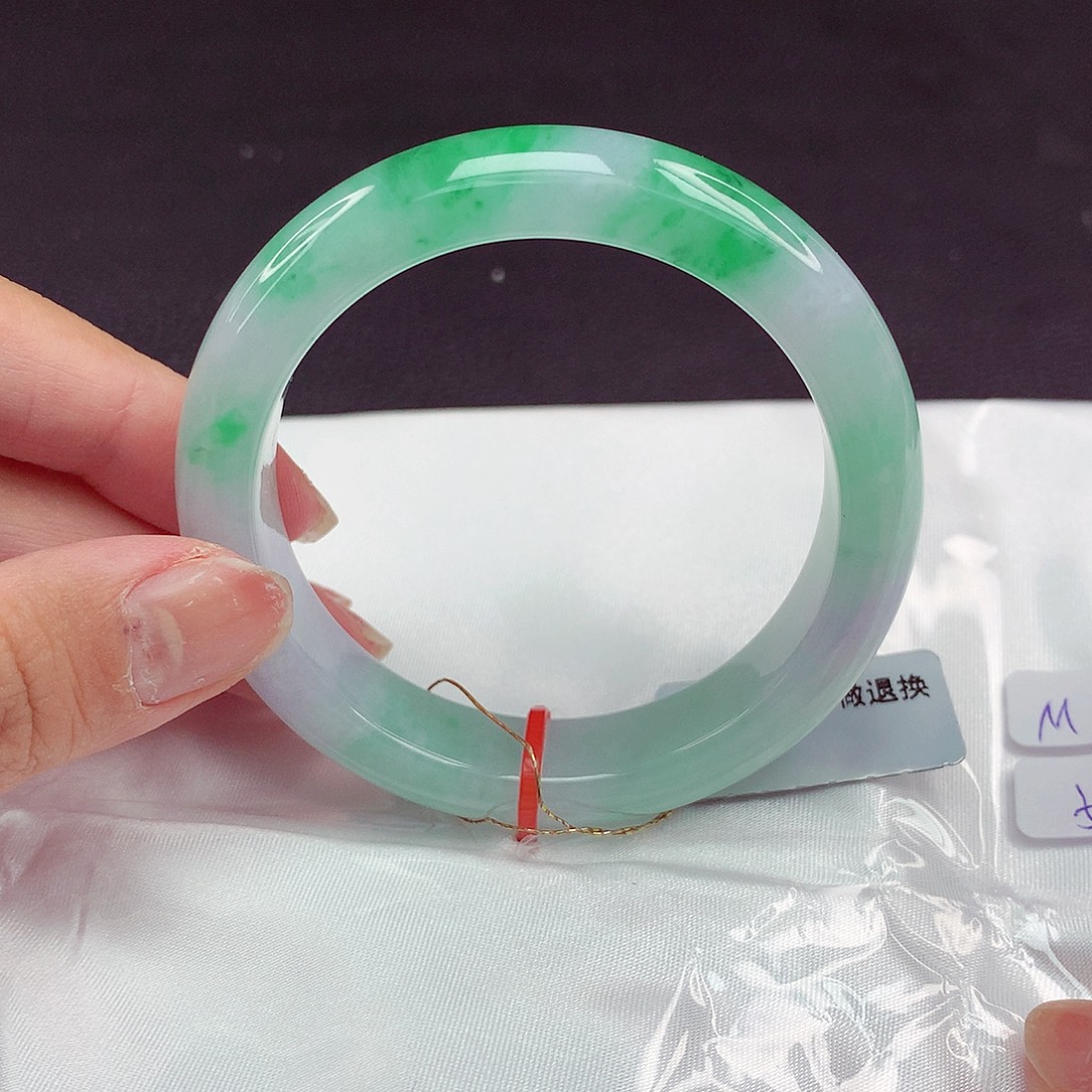 未镶嵌手镯翡翠52圈708