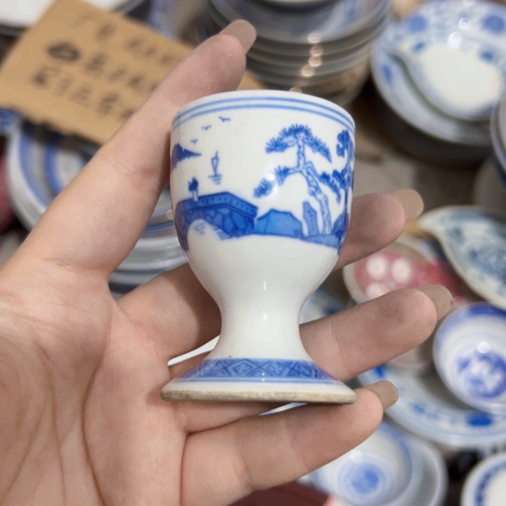 景德镇陶瓷高脚酒杯