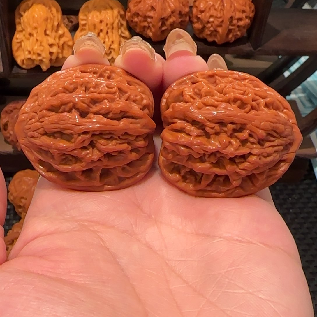 桃核吊坠麦穗虎头36精品1181