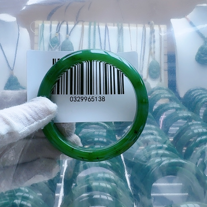 和田玉（碧玉）手镯未镶嵌58