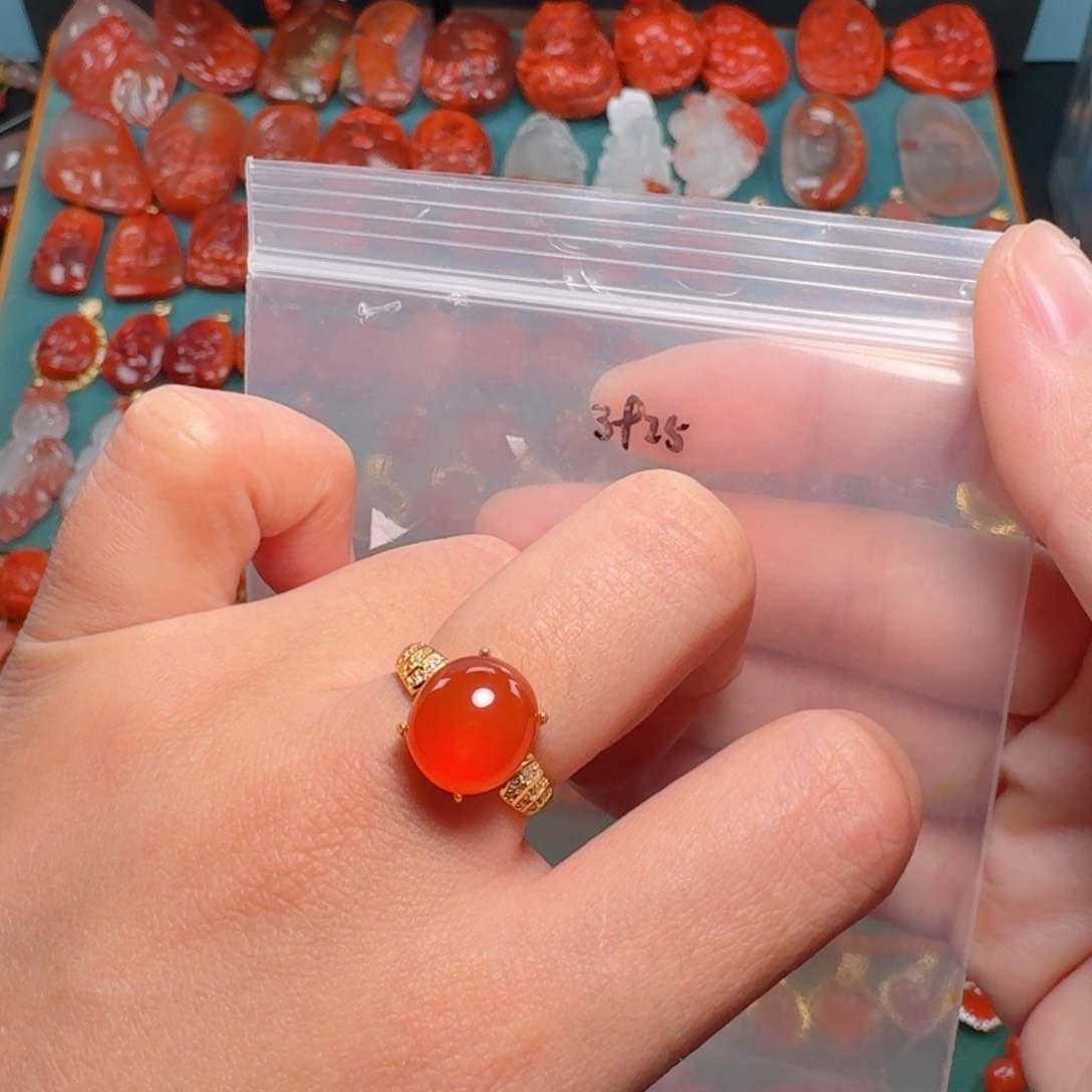 南红玛瑙南红玛瑙银S925镶嵌