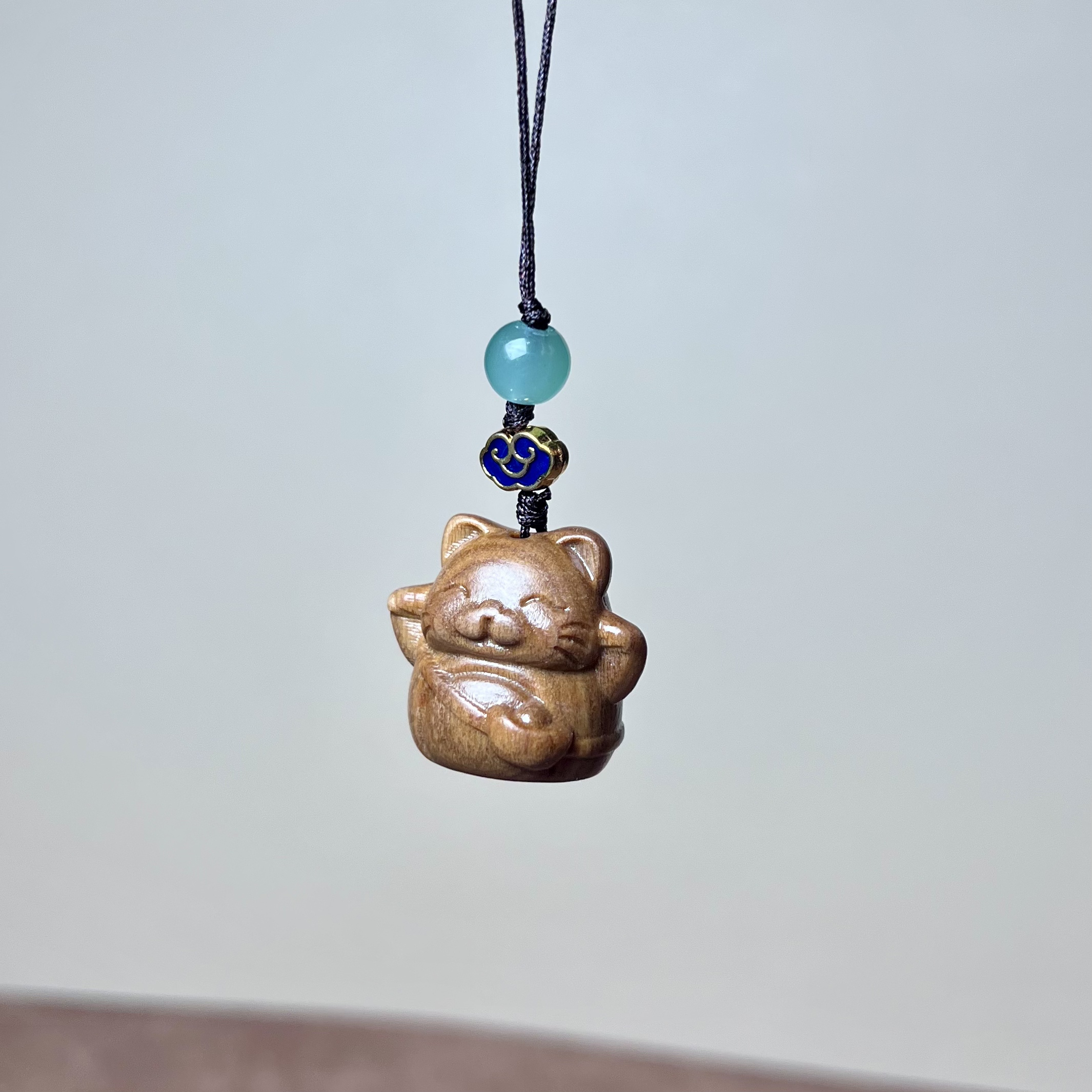 创意元宝猫可爱卡通钥匙扣 手机链通用挂饰