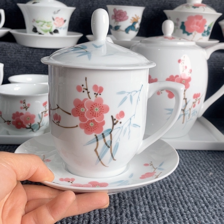 千*马景德镇陶瓷办公杯