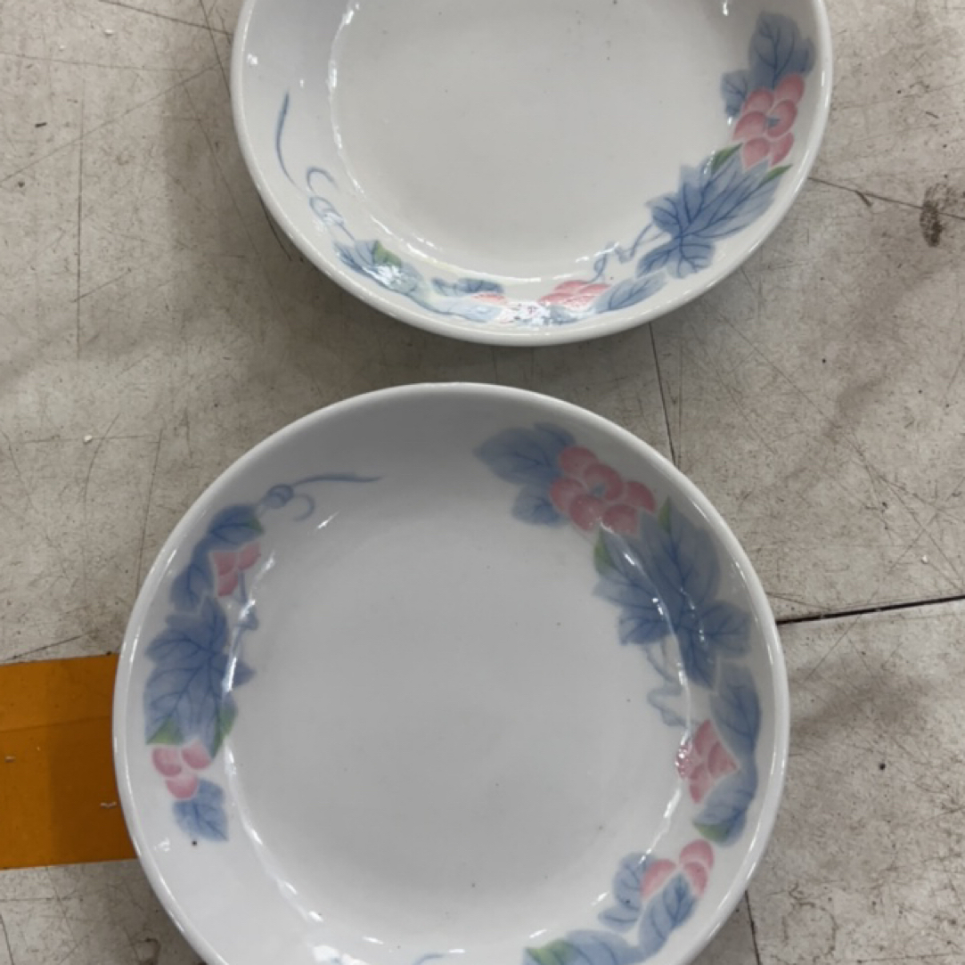 13cm葡萄花小窝盘微瑕两个