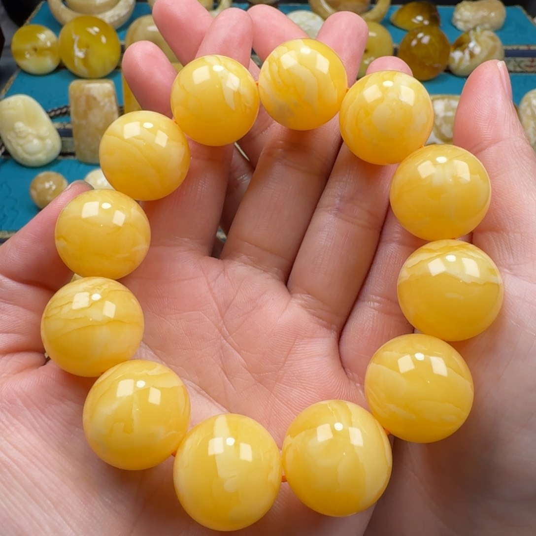 琥珀手链未镶嵌蜜蜡