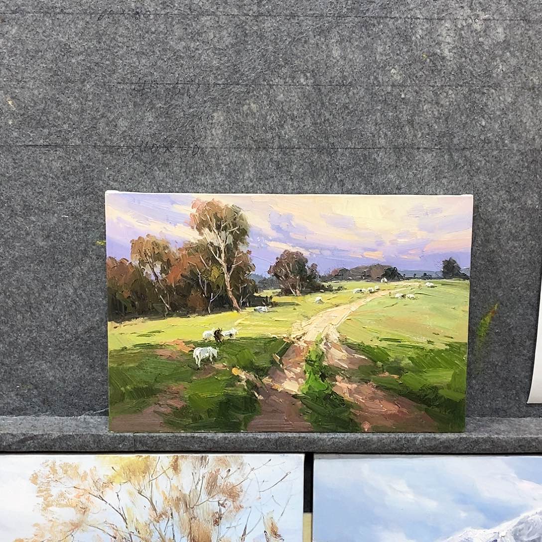 油画风景画芯尺寸40x 60 c m