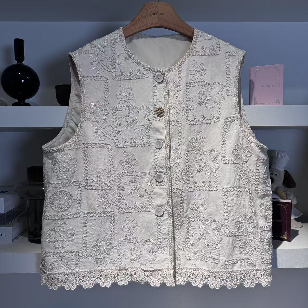 JIUJIU【流浪者之歌】马甲休闲百搭女士潮流复古气质