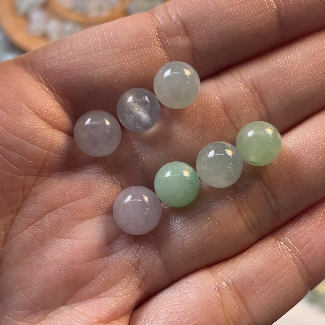 定制翡翠未镶嵌瓜**茶7颗