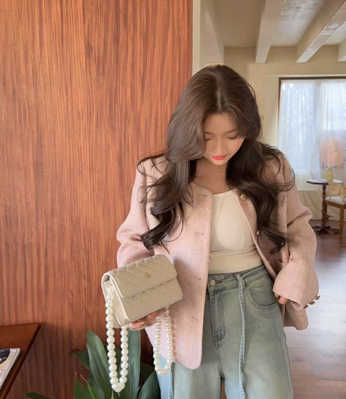 新款大码703小香风外套女高级感上衣（以直播间主播手中实物为准）