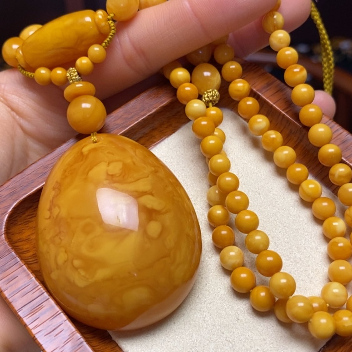 【闪购商品】蜜蜡颈饰未镶嵌项链