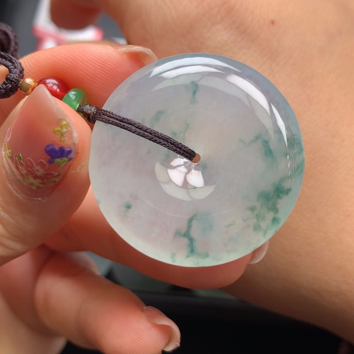 翡翠颈饰未镶嵌翡翠饰品32.9-5.7