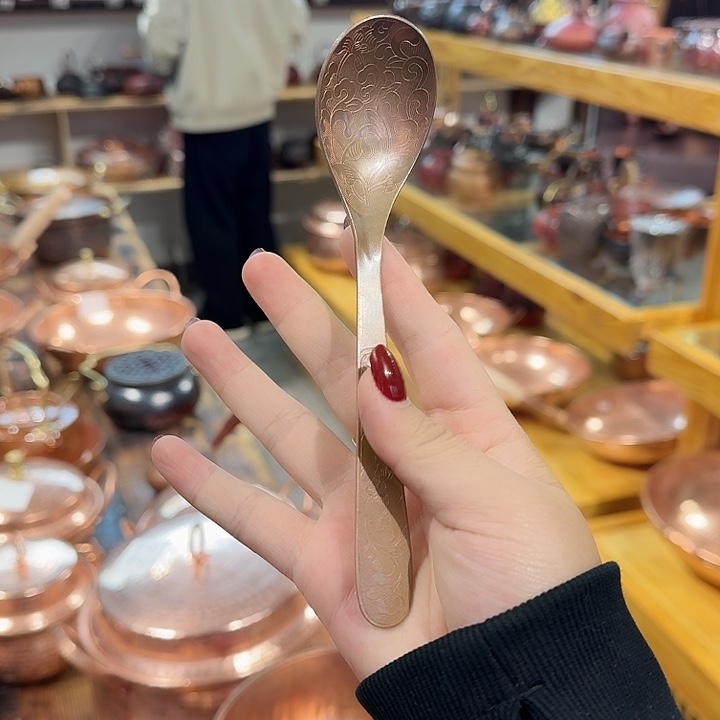 紫铜手工制作勺子