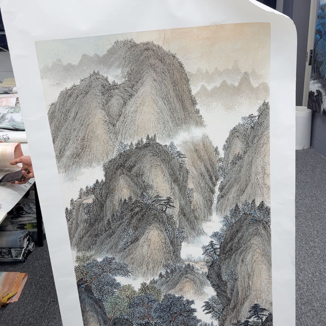 国画天****3纯手绘字画宣纸