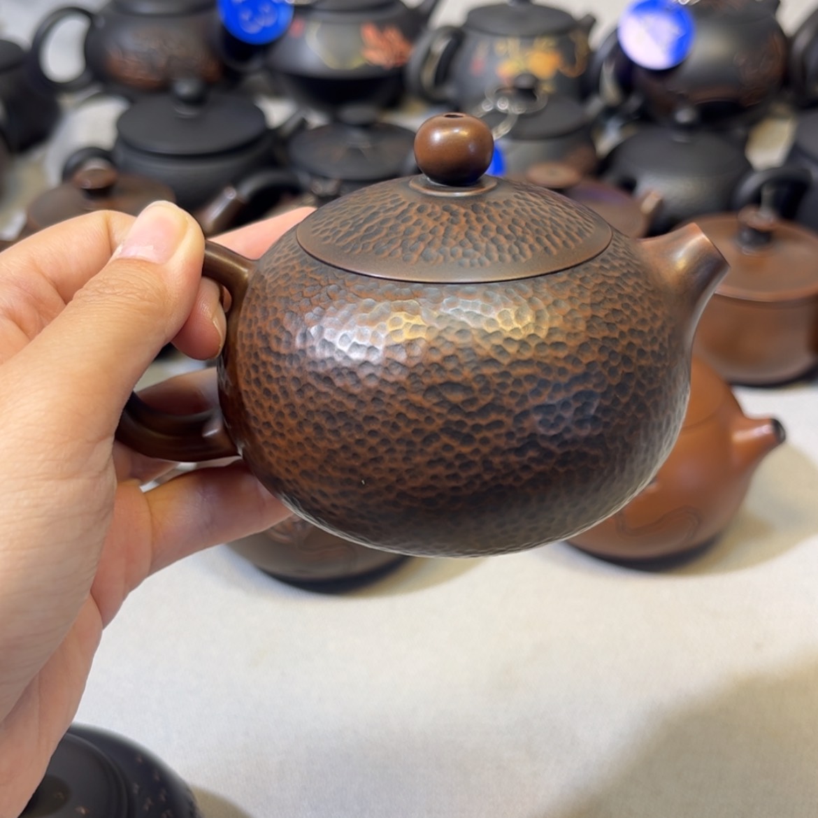 【闪购商品】补**.红泥 锤纹壶 容量 190c c