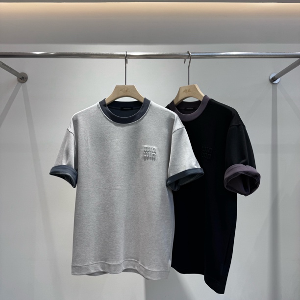 夏季新款高品质莫代尔柔软舒适透气百搭合身微宽松版男士短袖T恤