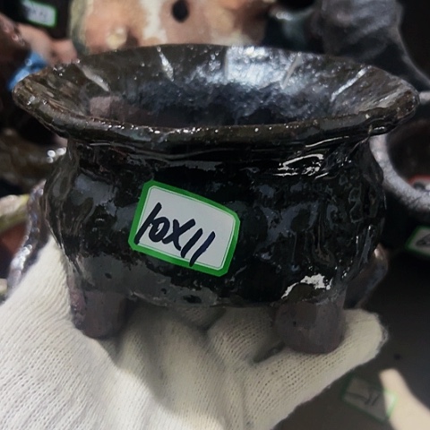 红陶粗陶花盆手工