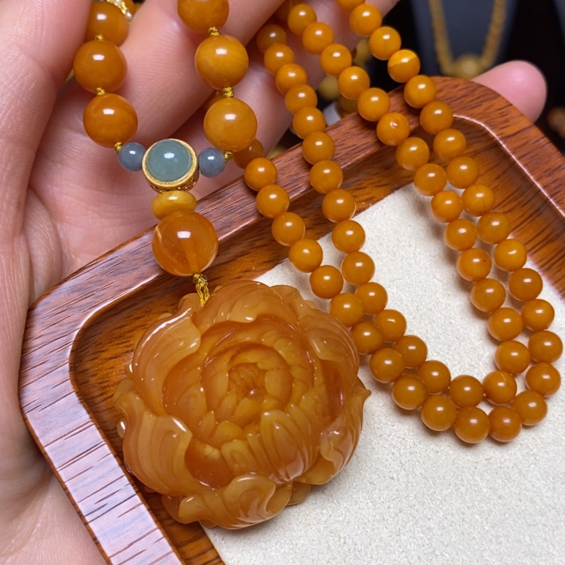 【闪购商品】蜜蜡颈饰未镶嵌项链