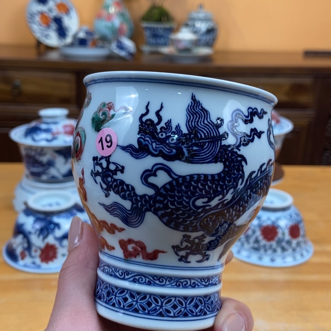 手绘现代茶具非古董