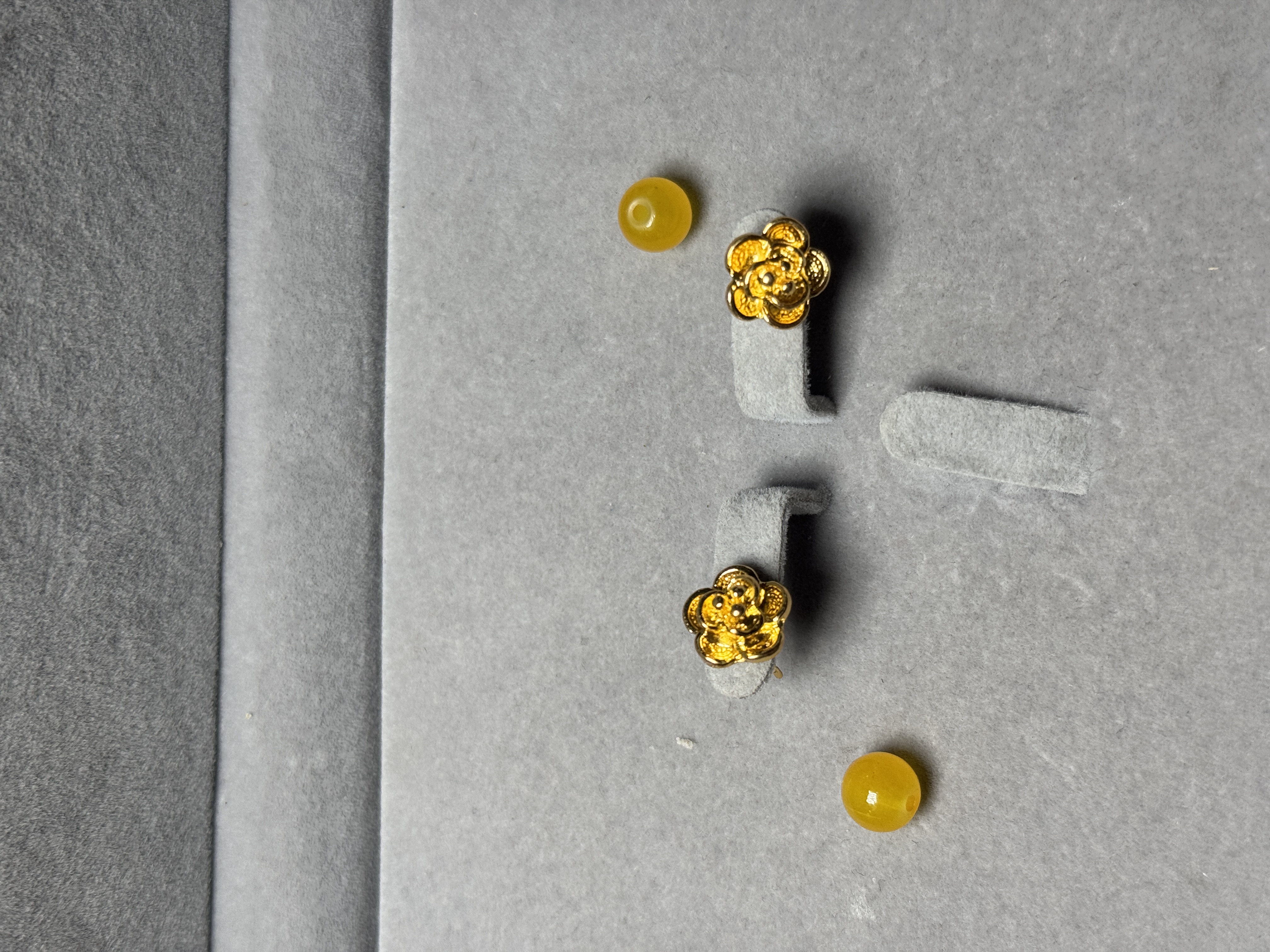 A39牡丹花耳饰玉髓【多样性发一】