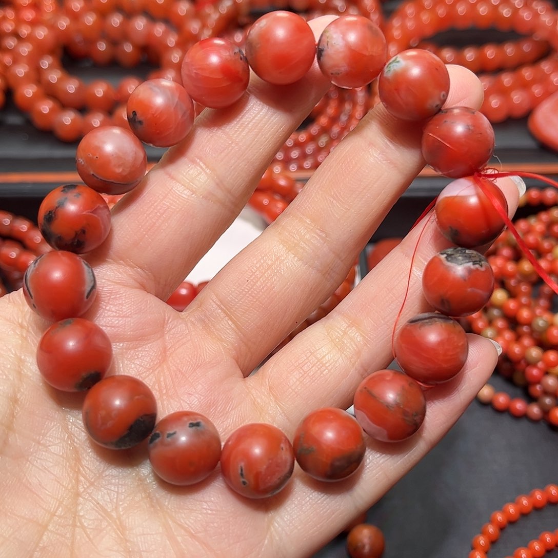 南红玛瑙手链未镶嵌