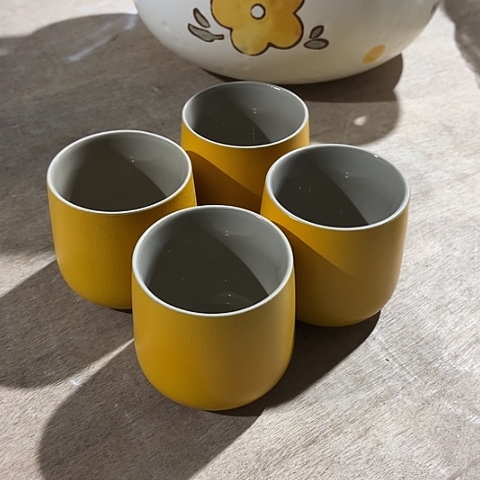 微瑕，不能明火，4个杯子