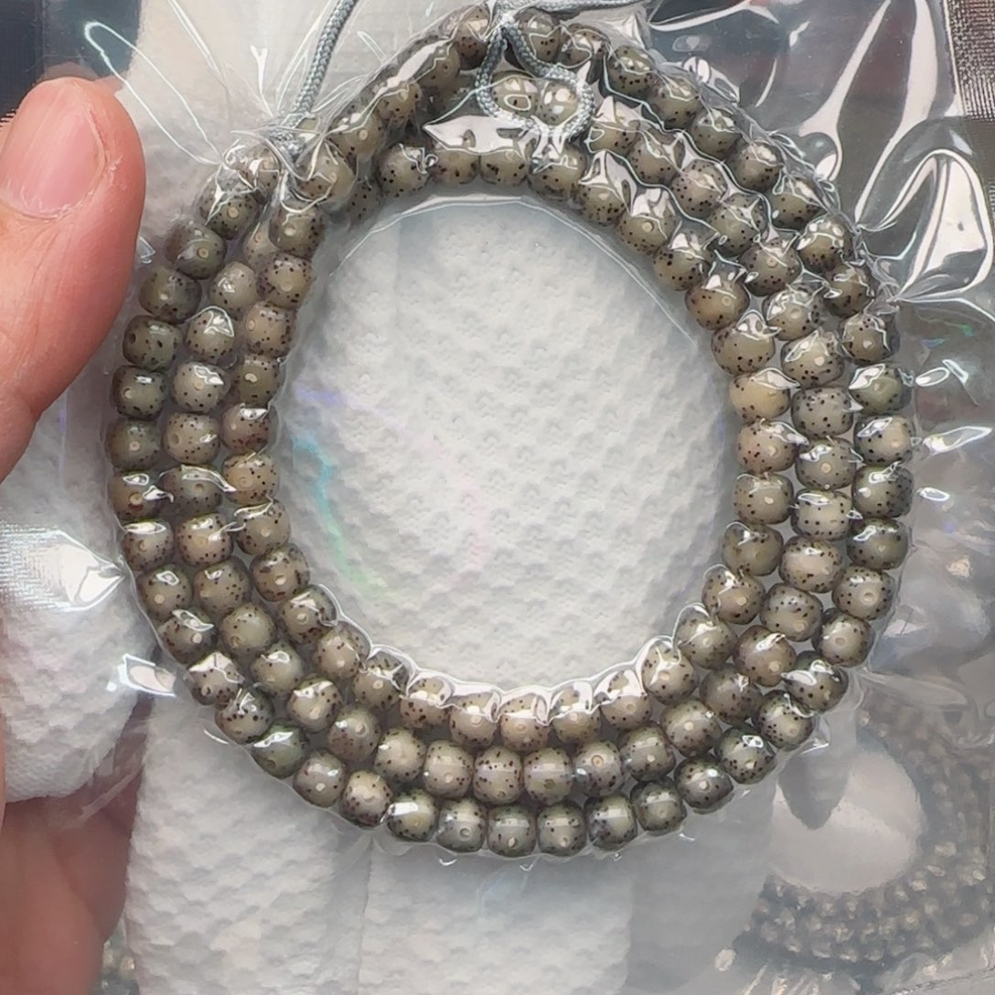 星月菩提手串糯冰同枝果108-7*6精品