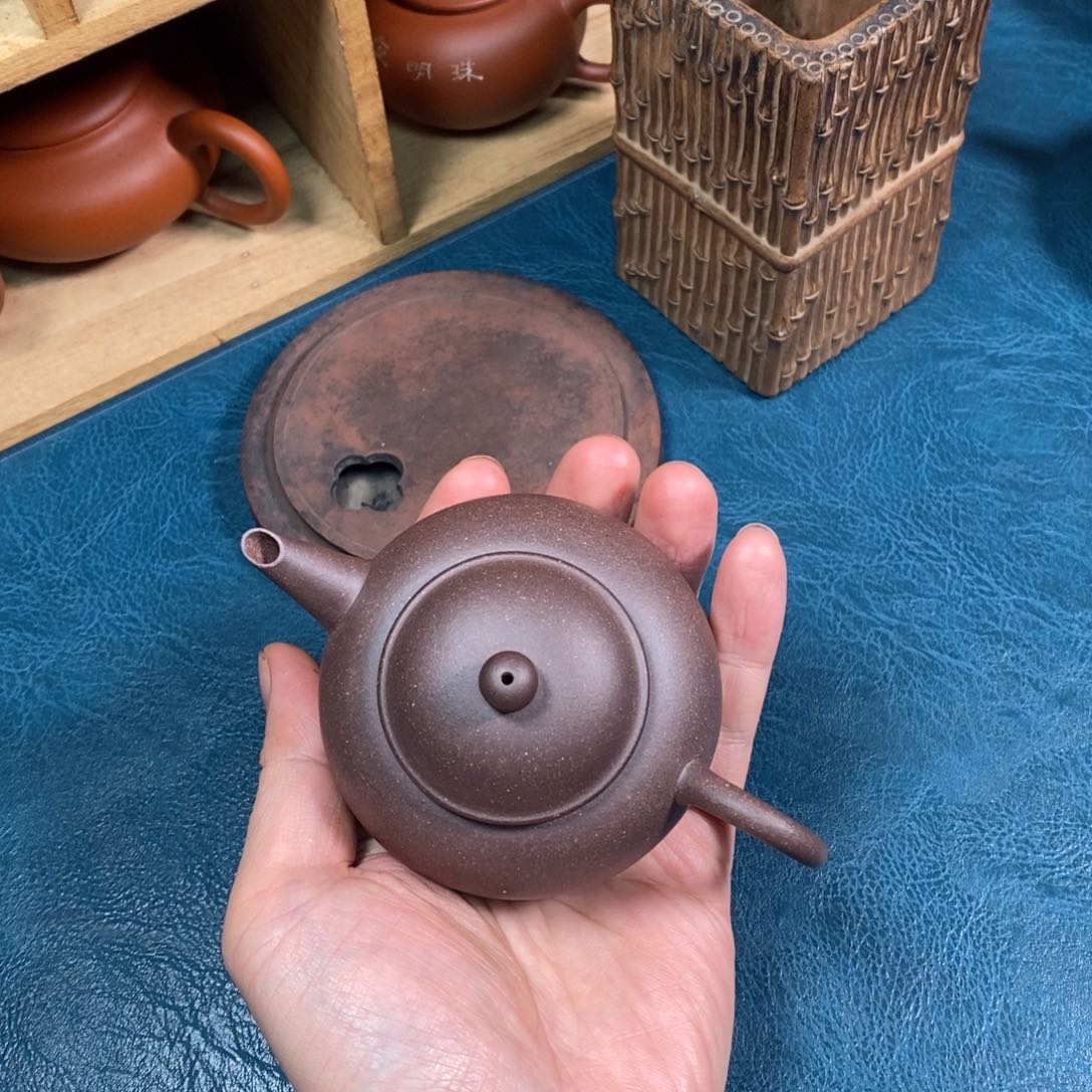 紫砂茶壶120cc半手水平