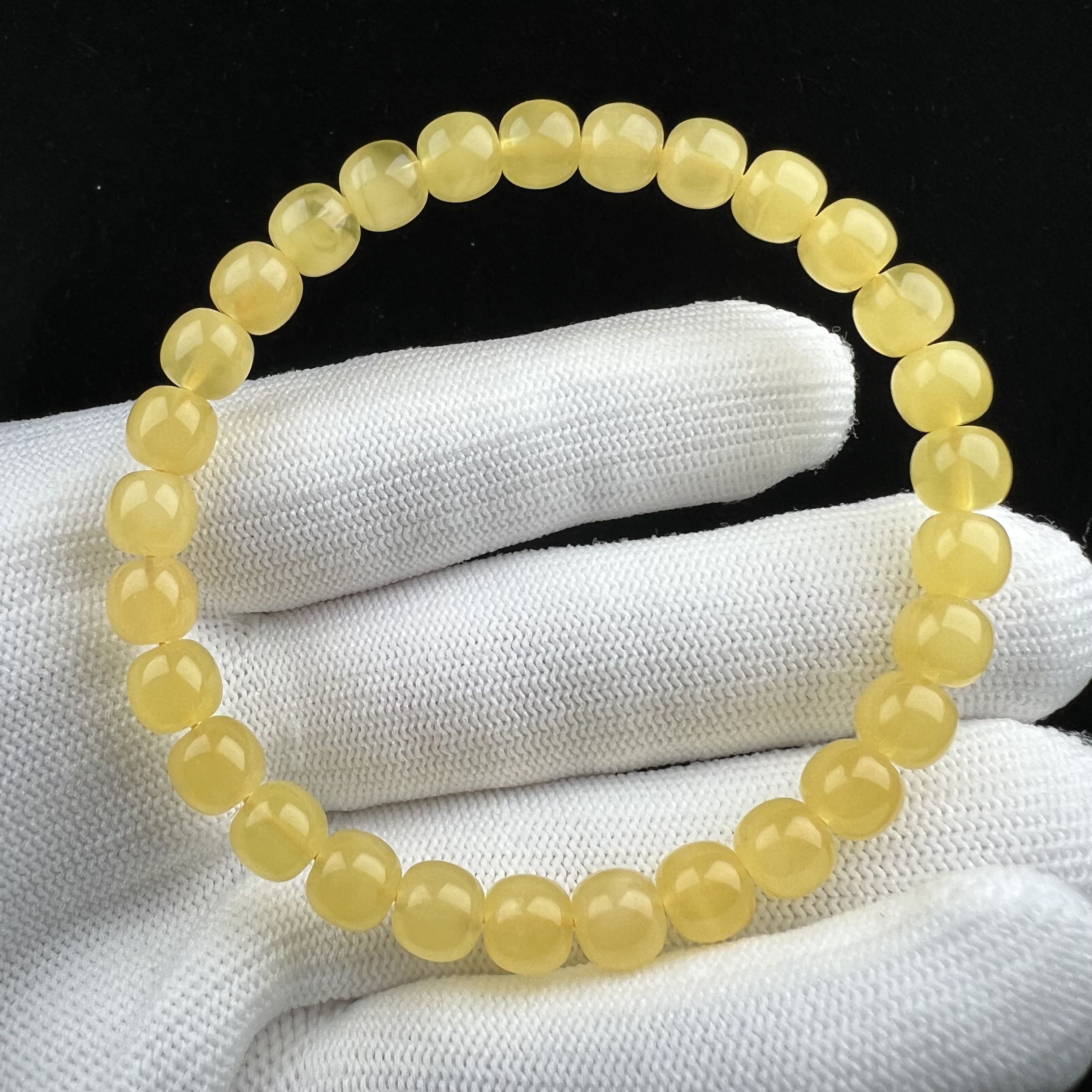 G1737天然原矿蜜蜡 金绞蜜单圈 7*6.5mm支持复检