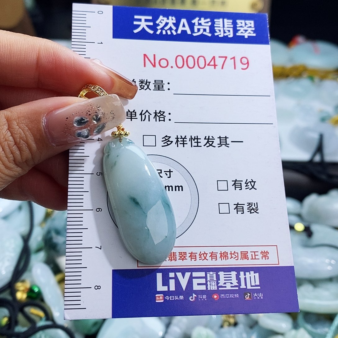 翡翠未镶嵌颈饰4719