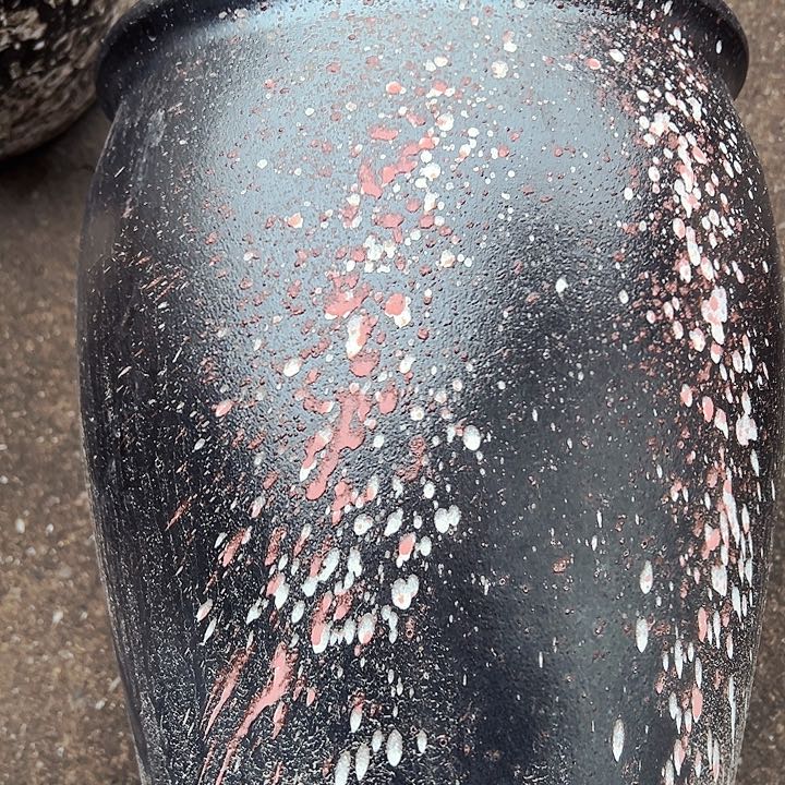 紫砂花盆高约30口约25