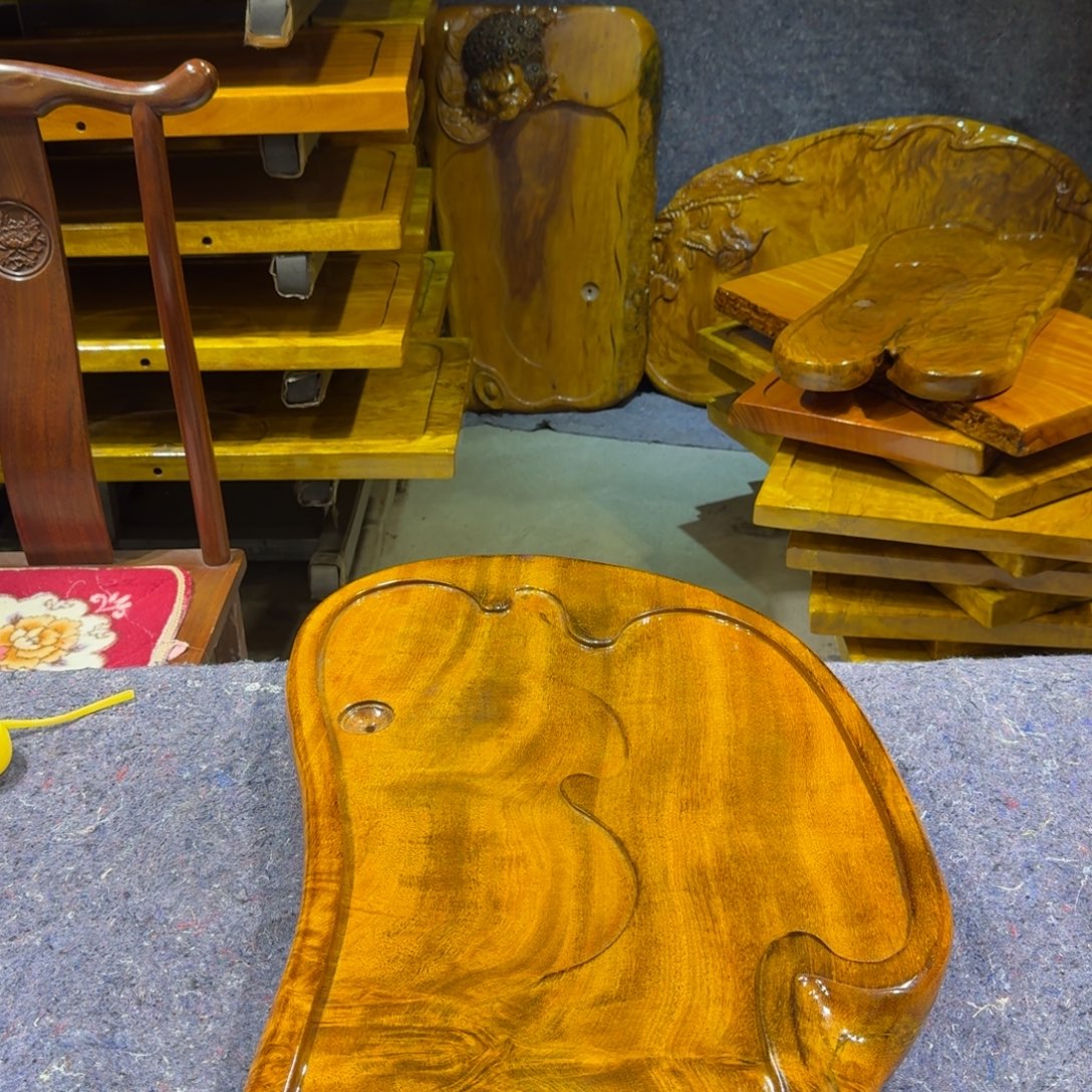 顺***业木整板整料实木茶盘