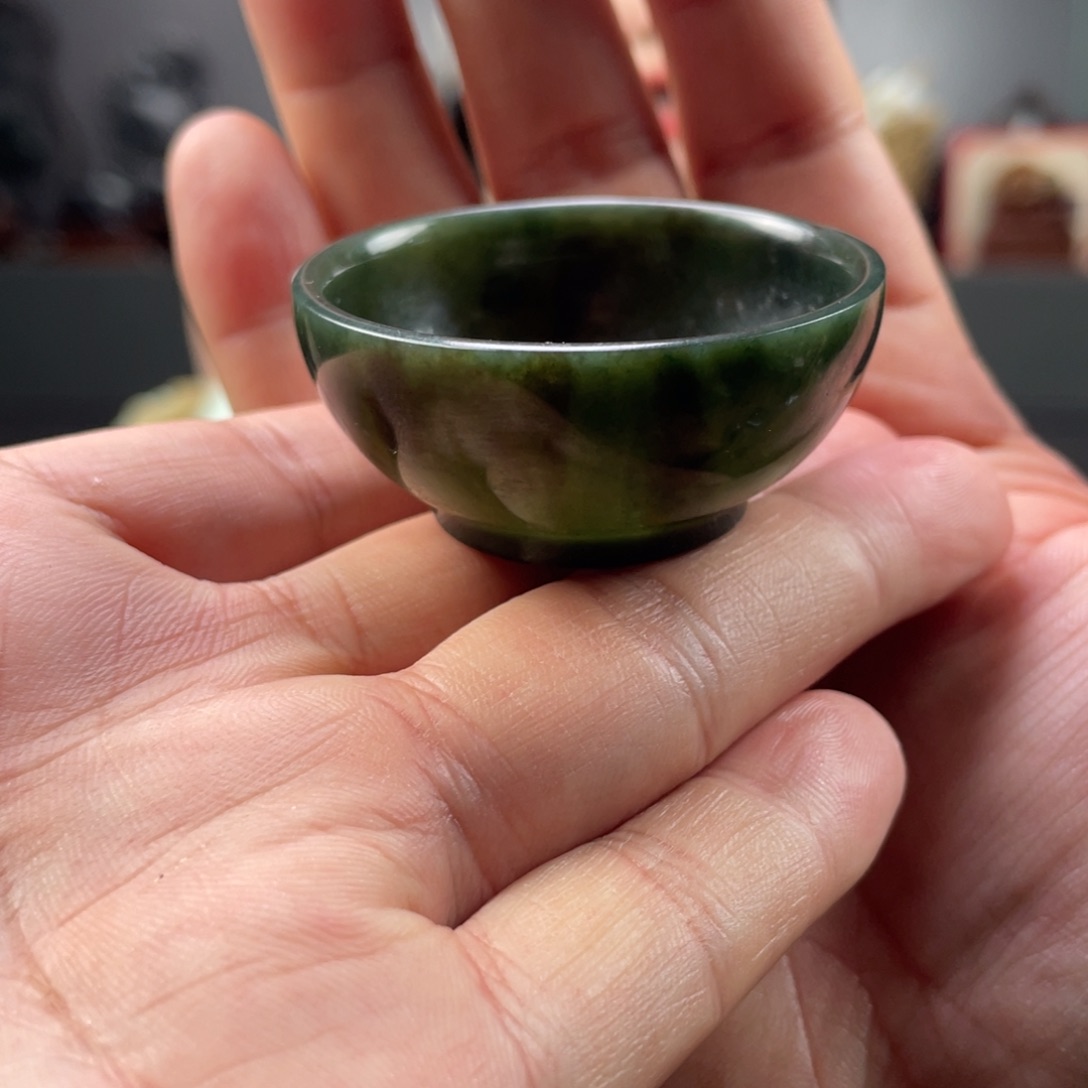 未镶嵌和田玉摆件和田玉茶杯未镶嵌