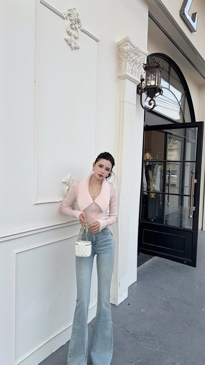 大气元（上衣）新品毛翻领上衣#A0007