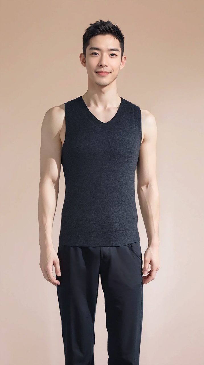 加绒修身型秋冬打底羊毛背心【男款】G