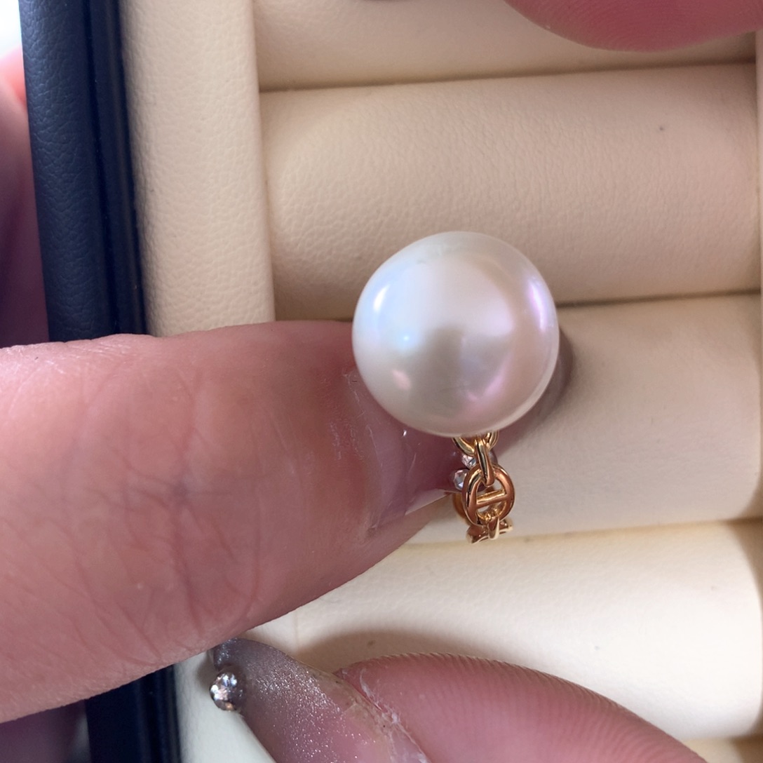 淡水珍珠戒指银S925镶嵌