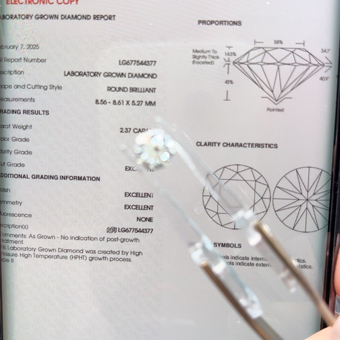 合成钻石裸石未镶嵌凡*