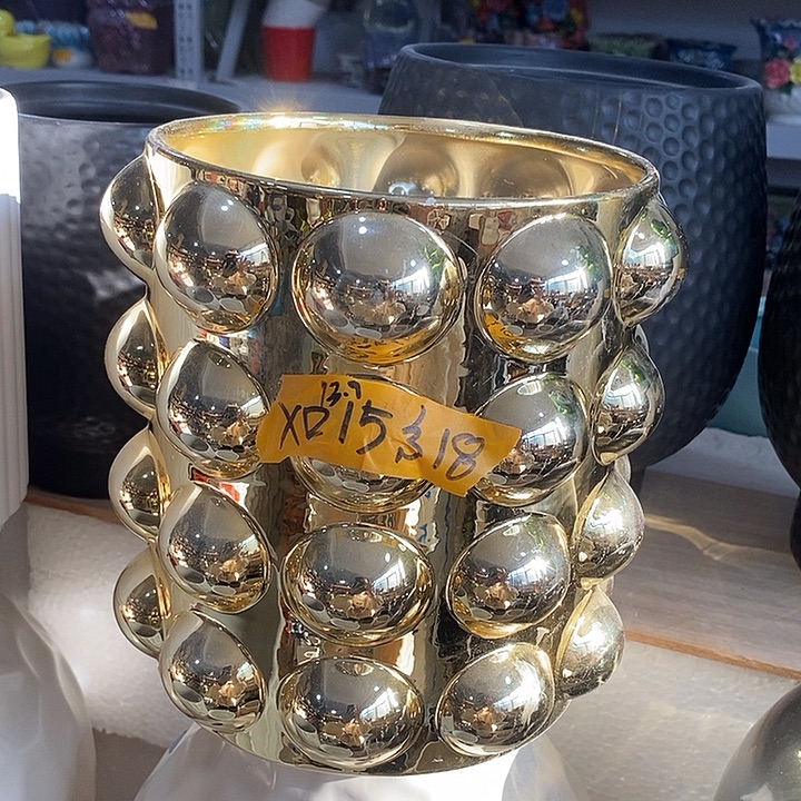 陶盆有孔 瑕疵针孔漏釉介意勿拍外口 15外高18