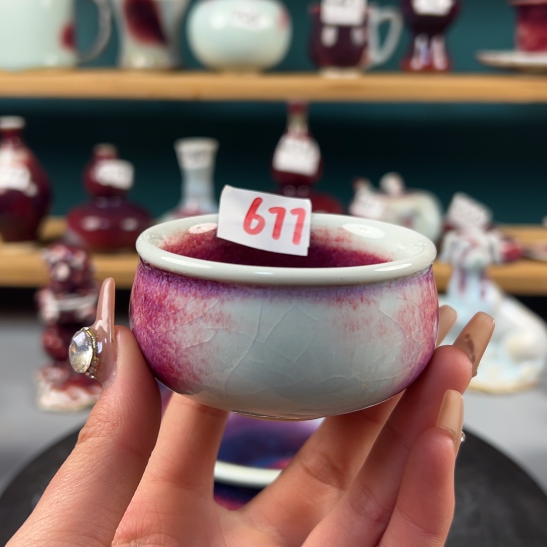 瓷片全品无暇主人杯纯手工