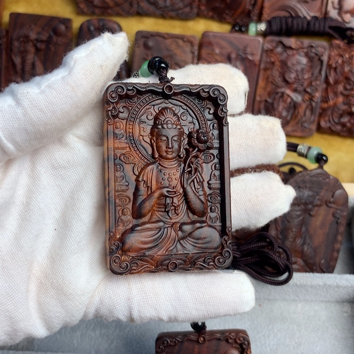 黄花梨/降香黄檀吊坠官****镜黄花梨黄花梨