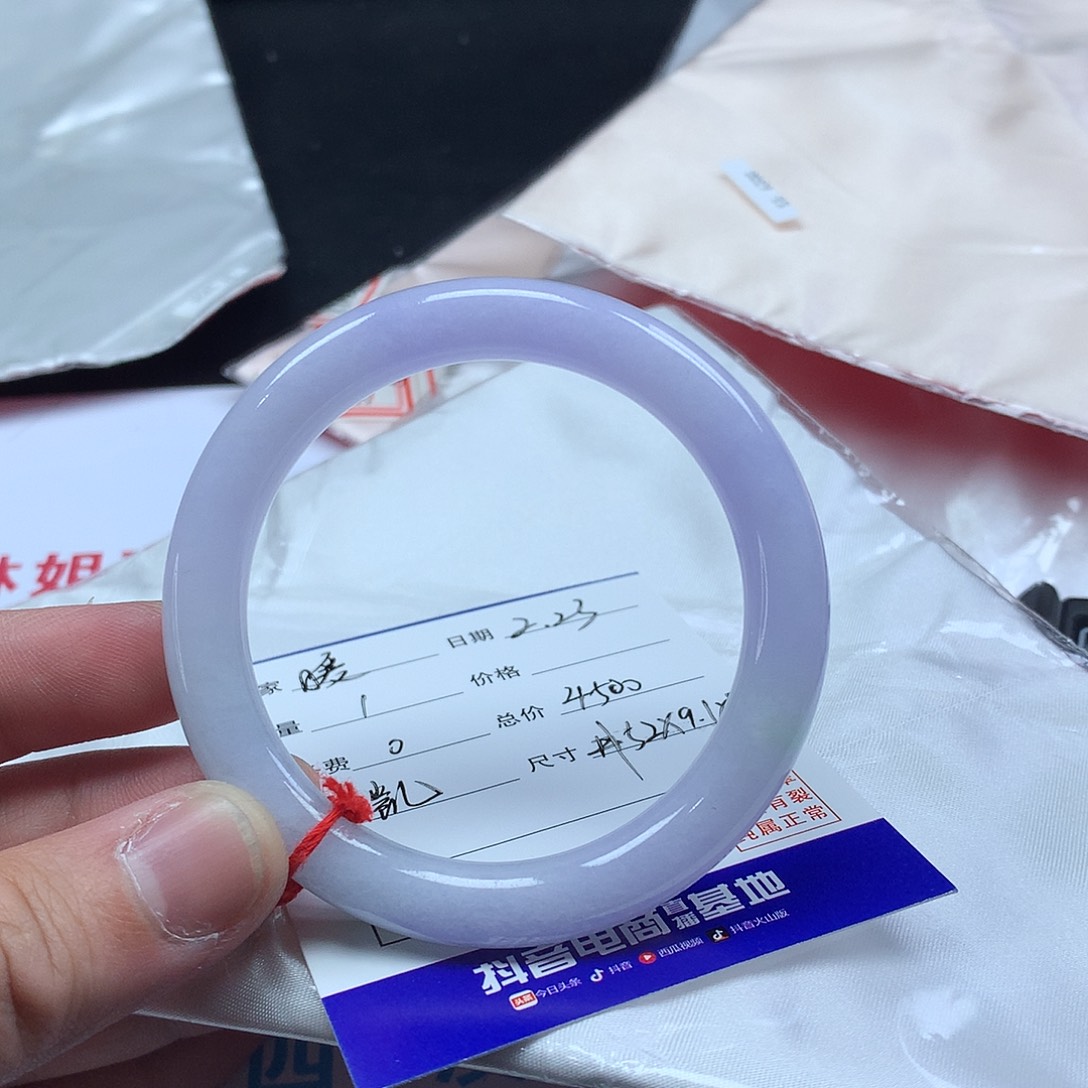 翡翠手镯未镶嵌暖*暖52圆条