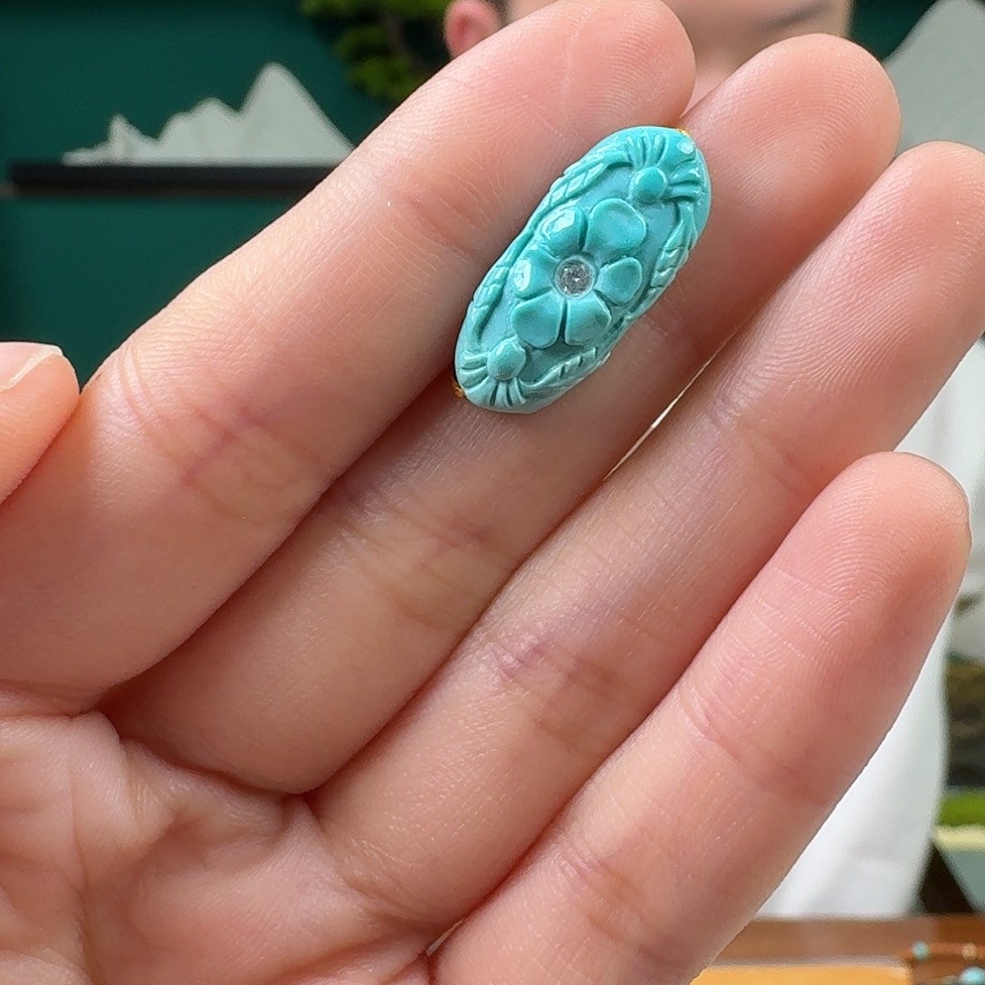 绿松石未镶嵌珠宝奇石