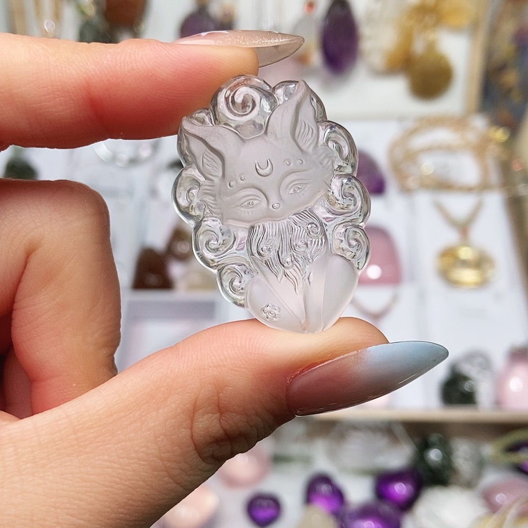 水晶未镶嵌吊坠(赠链)