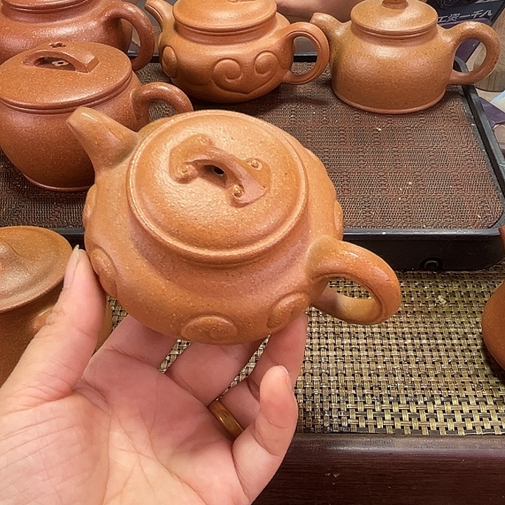 邀***肆紫砂茶壶仿古如意180