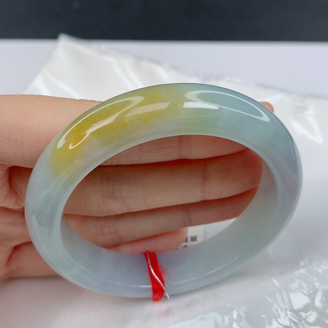 翡翠手镯未镶嵌52.7正圈