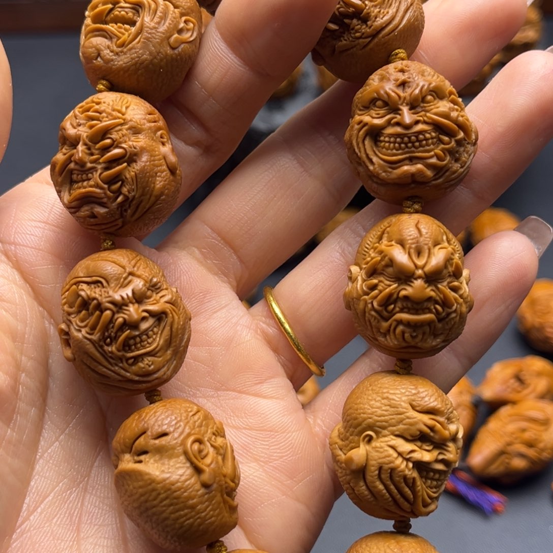 黑***迹手串/手链橄榄核吞噬恶僧2.1