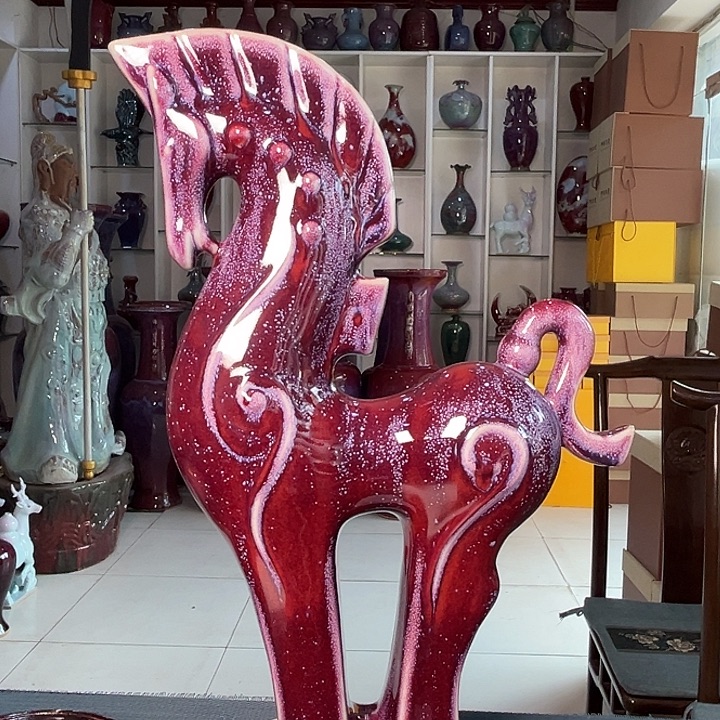 ****强钧瓷瓷片钧瓷摆件钧瓷摆件