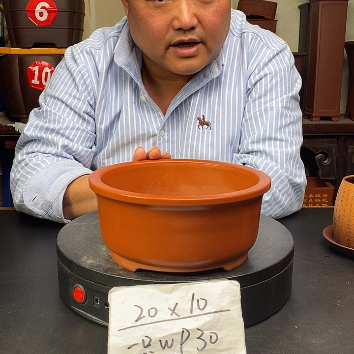 紫砂花盆货号一只WP30