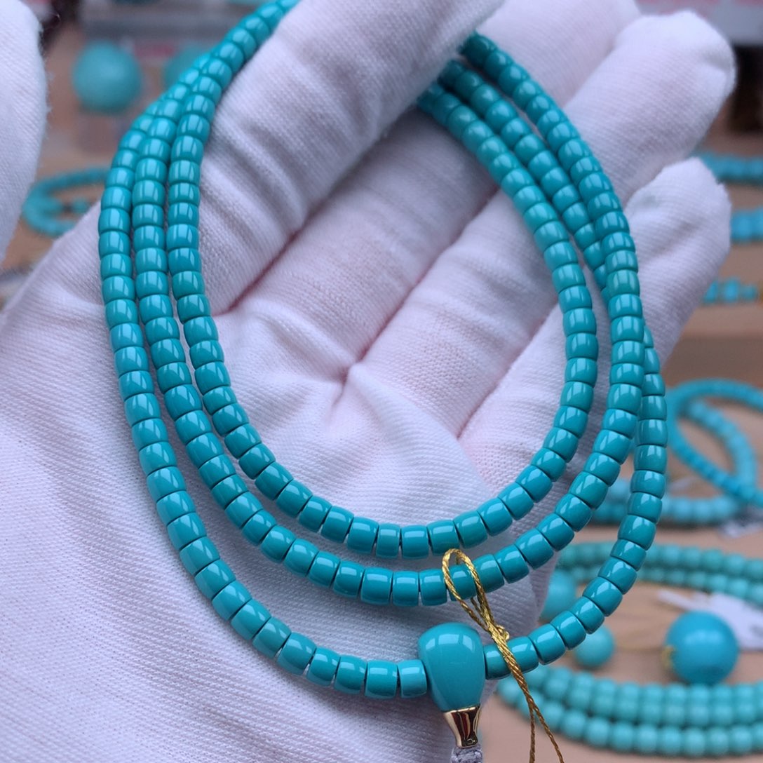 绿松石未镶嵌珠宝奇石4mm